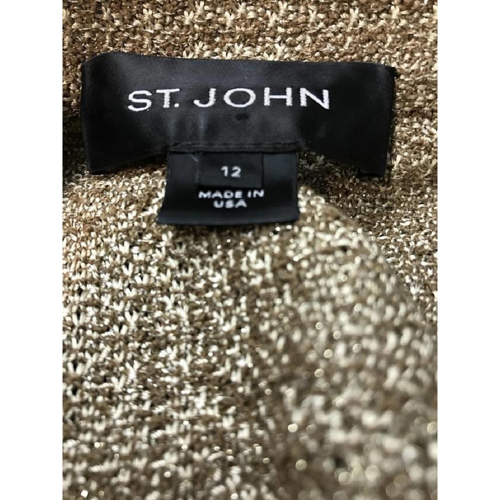 St. John Black Label Knit Blazer Jacket 12 - Picture 4 of 4